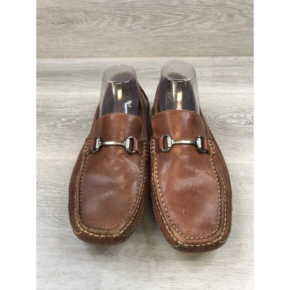 Clarks England Men's Brown Leather Comfort Bit Loafers Slip On Size 9.5M (71288) - Picture 2 of 9